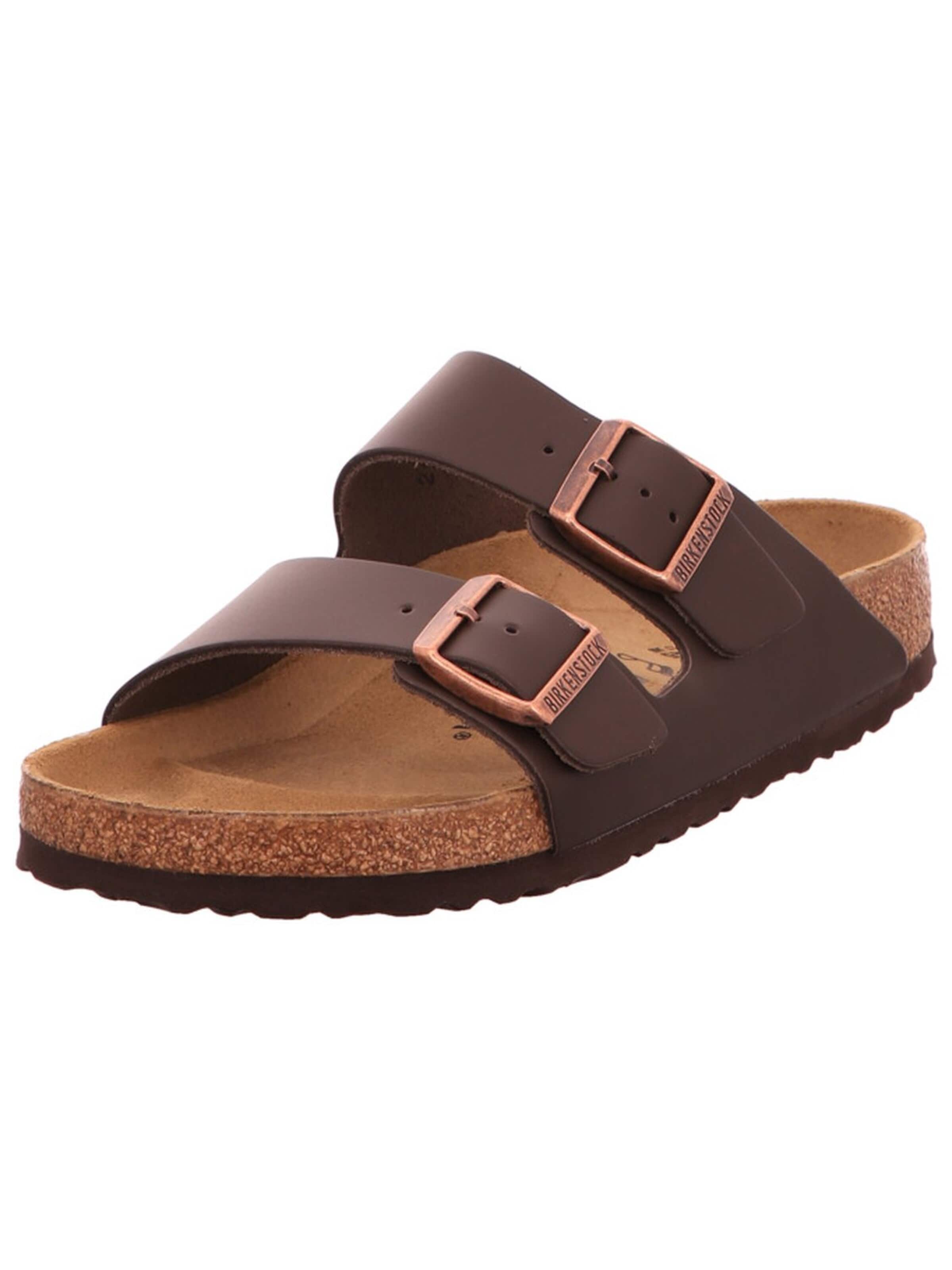Mule 'Pantolette Herren 051101 Echtleder in braun' BIRKENSTOCK en marron : devant
