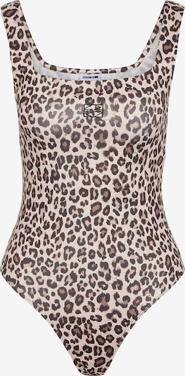 Marškinėliai-glaustinukė 'NMTERESA' iš Noisy may, spalva – nebalintos drobės spalva / šviesiai ruda / juoda, Prekių apžvalga