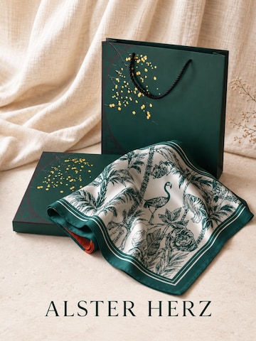 Foulard 'ROYAL JUNGLE' di Alster Herz in verde