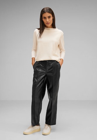 STREET ONE Regular Pleated Pants in Black