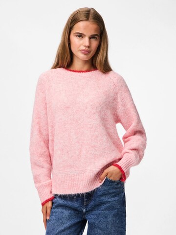 Pull-over 'PCIVY' PIECES en rose : devant