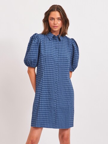 VILA Платье-рубашка 'Pipe' в Синий: спереди