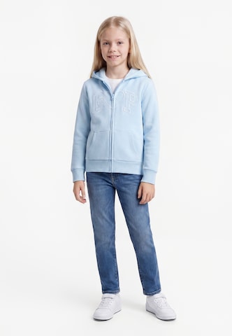Veste de survêtement 'HERITAGE' GAP en bleu : devant