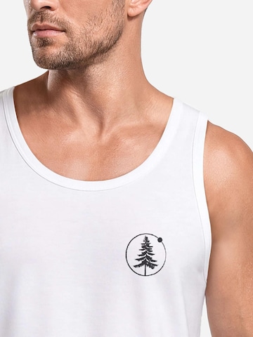Neverless Shirt 'Outdoor Baum' in White