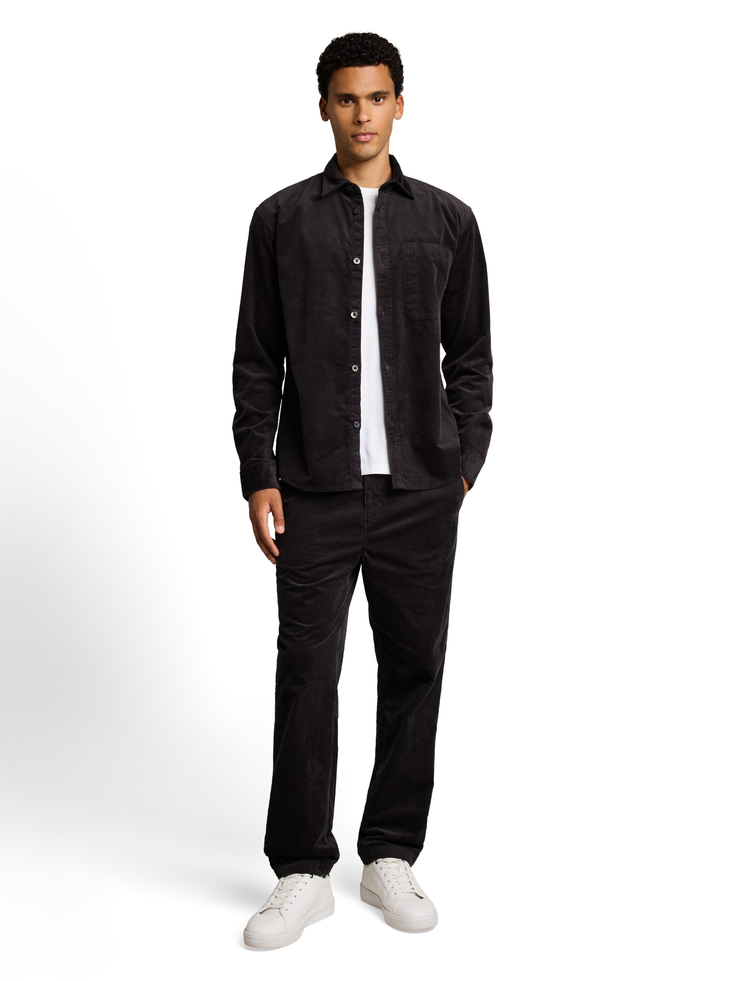 TOM TAILOR DENIM Regular fit Overhemd in Grijs