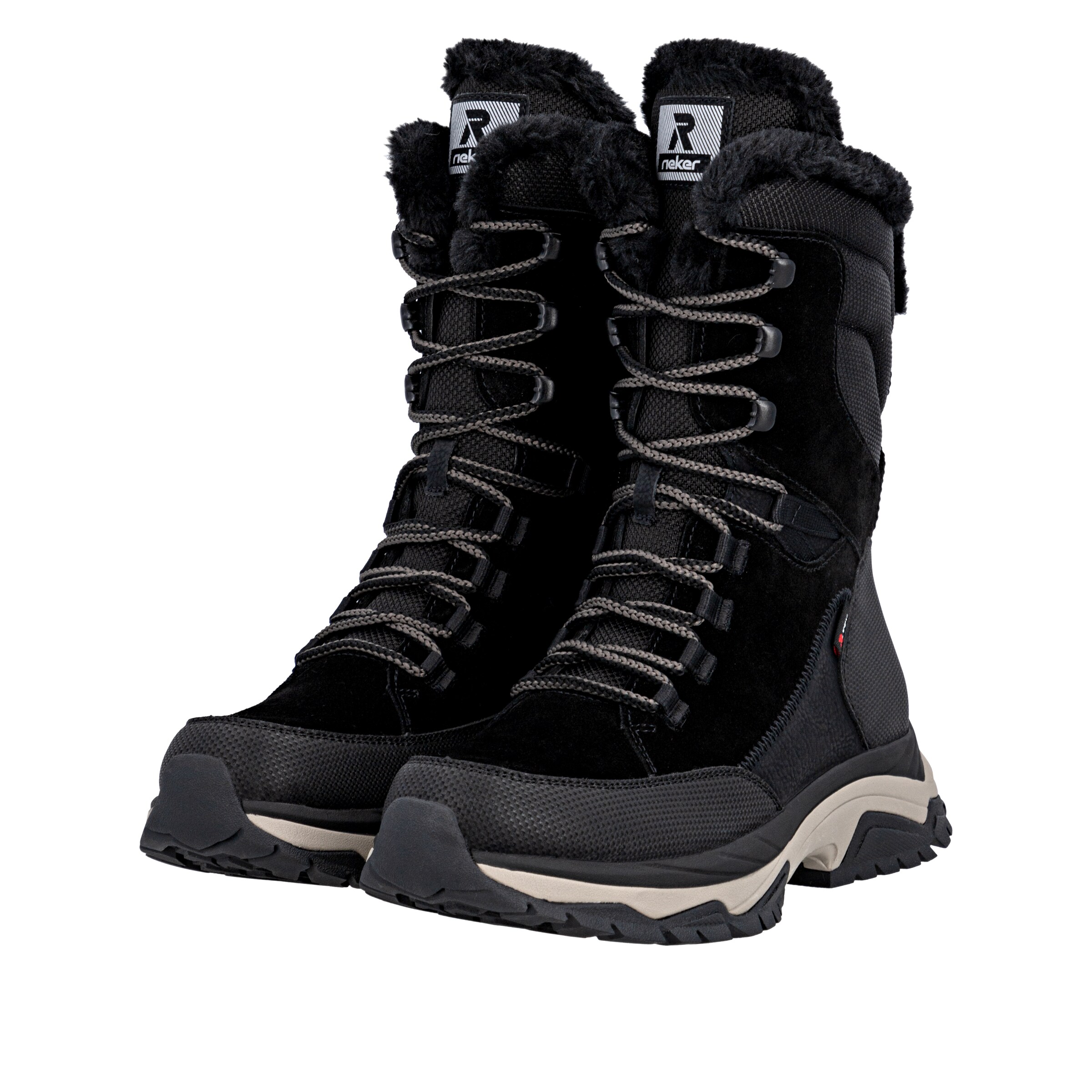 Bottes à lacets 'W3972' Rieker en noir