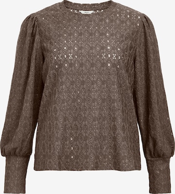 OBJECT Bluse 'OBJLaila' in Braun: Vorderseite