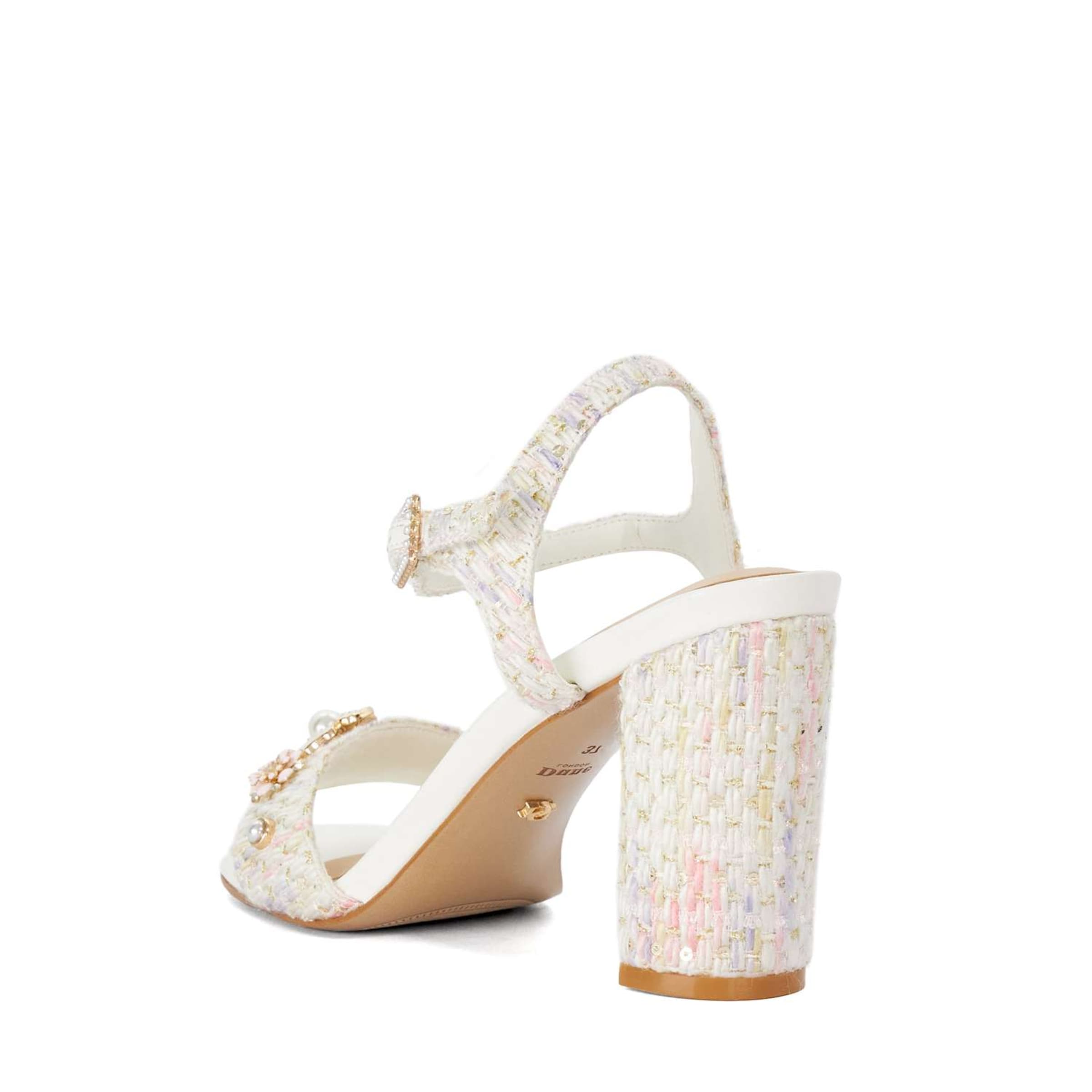 Dune LONDON Riemensandale 'Mention' in Weiß