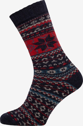 HomeOfSocks Socks 'HOS458' in Blue: front