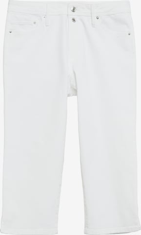 Coupe slim Jean 'Betsy' s.Oliver en blanc : devant