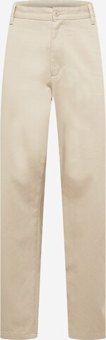 Carhartt WIP Панталон Chino 'Calder' в сиво: отпред