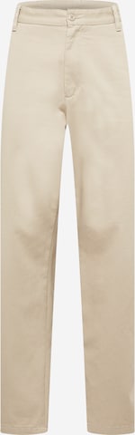 Carhartt WIP Chinobyxa 'Calder' i beige: framsida