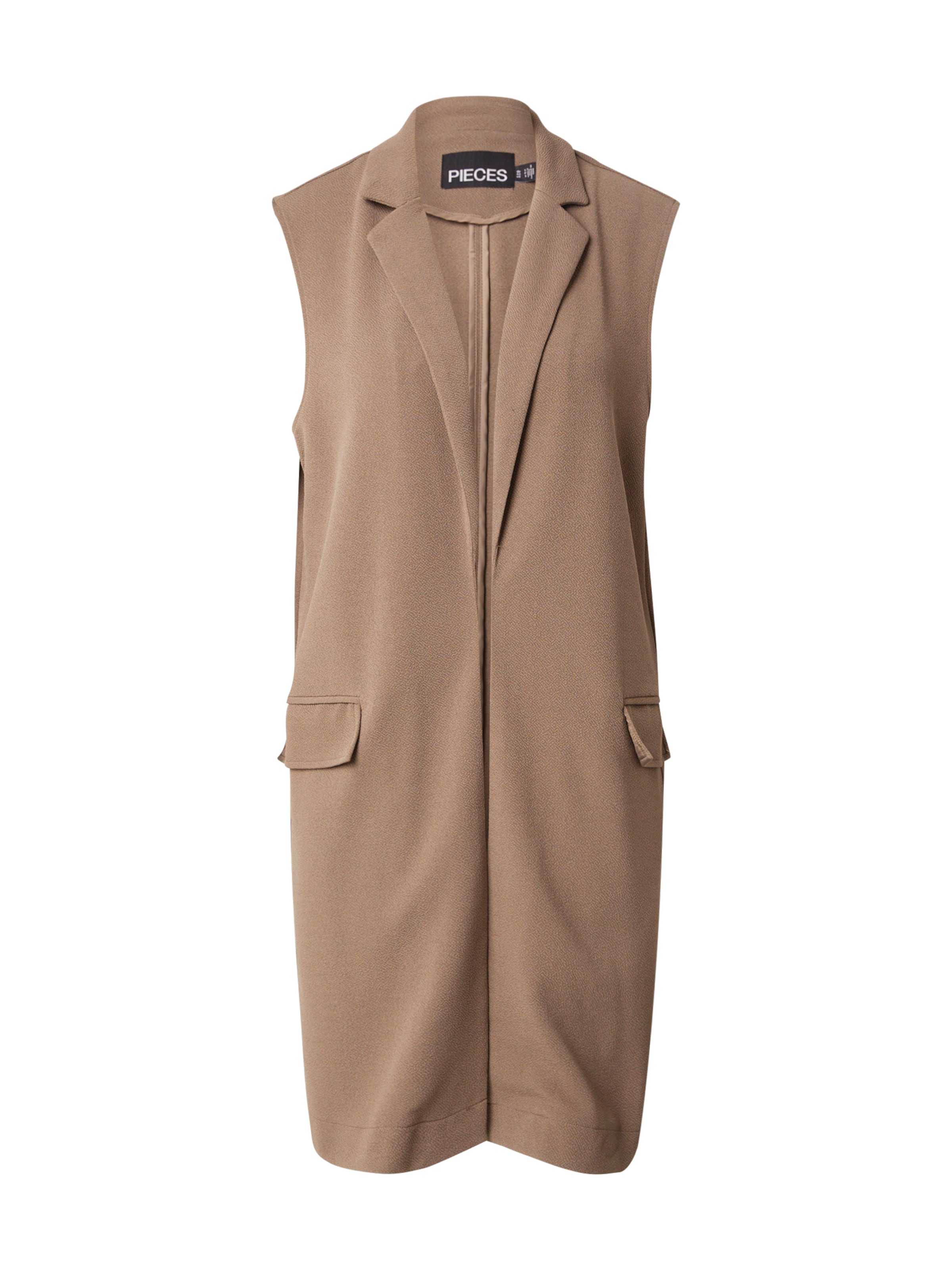 PIECES Suit vest 'PCJana' in Brown: front