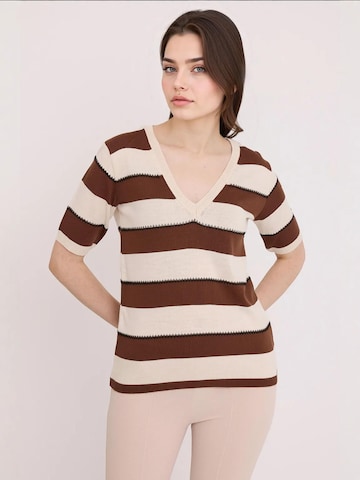 Pull-over Bigdart en marron : devant