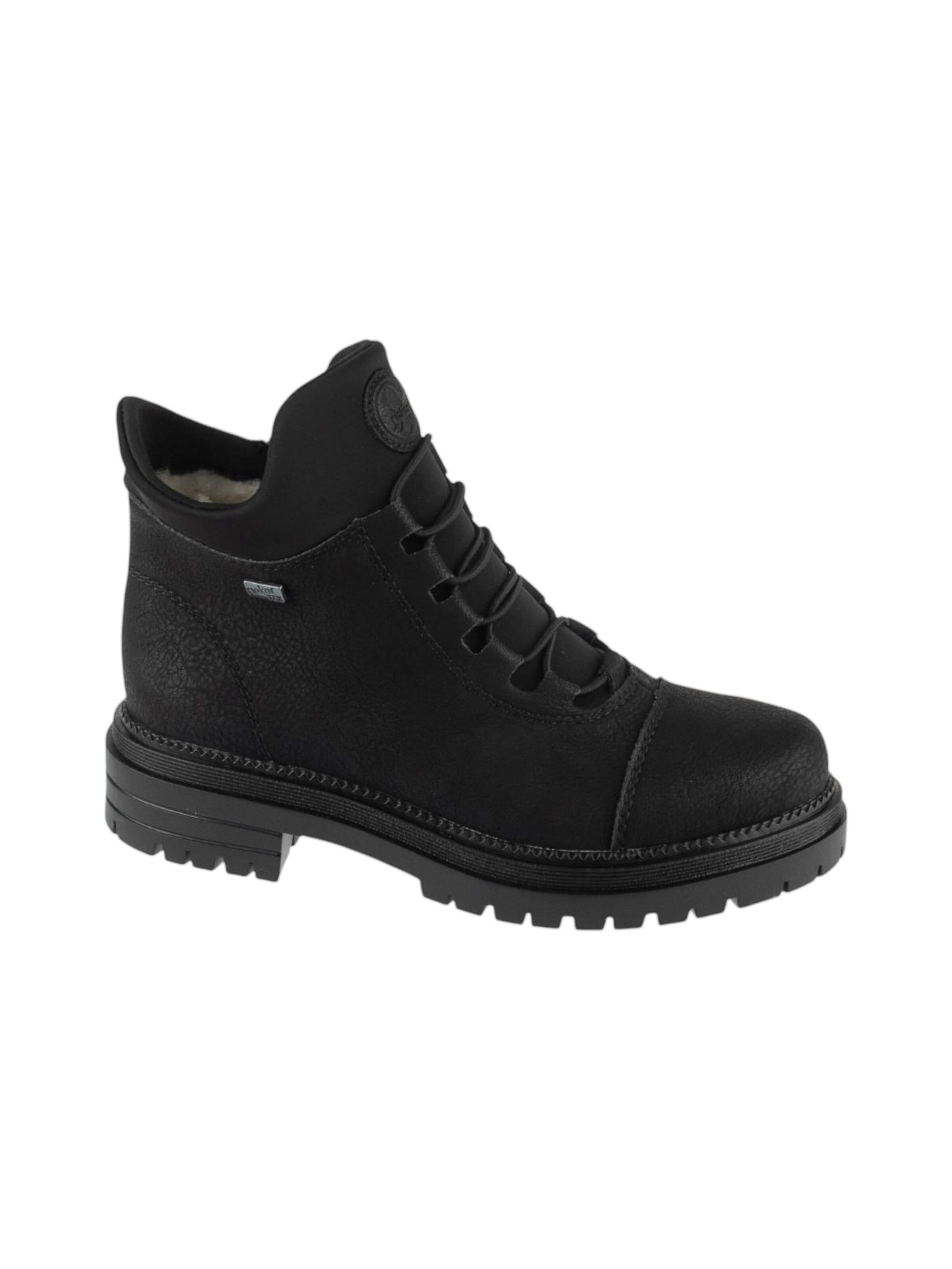 Bottes à lacets 'Rieker Booties' Rieker en noir : devant