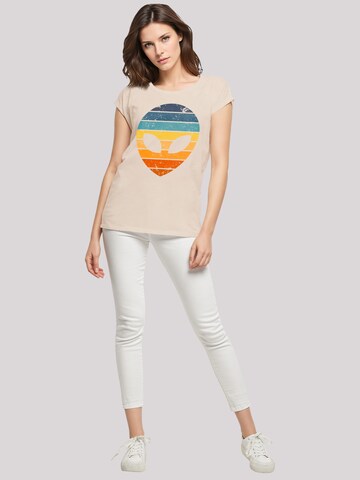 F4NT4STIC Shirt 'Alien Sonnenuntergang Retro' in Beige