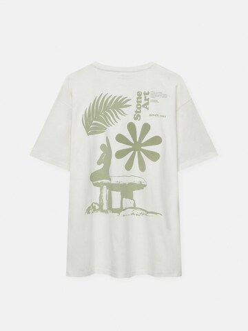 Pull&Bear Shirt in Weiß