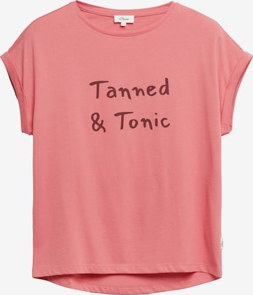 T-shirt 's.Oliver - Dames t-shirt' s.Oliver en rouge : devant