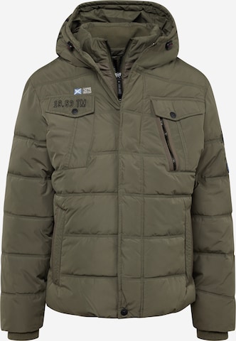 CAMP DAVID Winter Jacket in Green: front