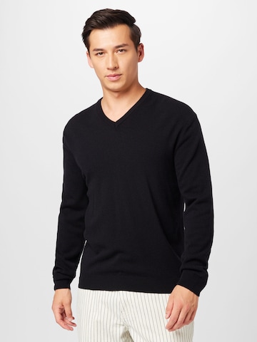 UNITED COLORS OF BENETTON Regular fit Sweater in Black: front