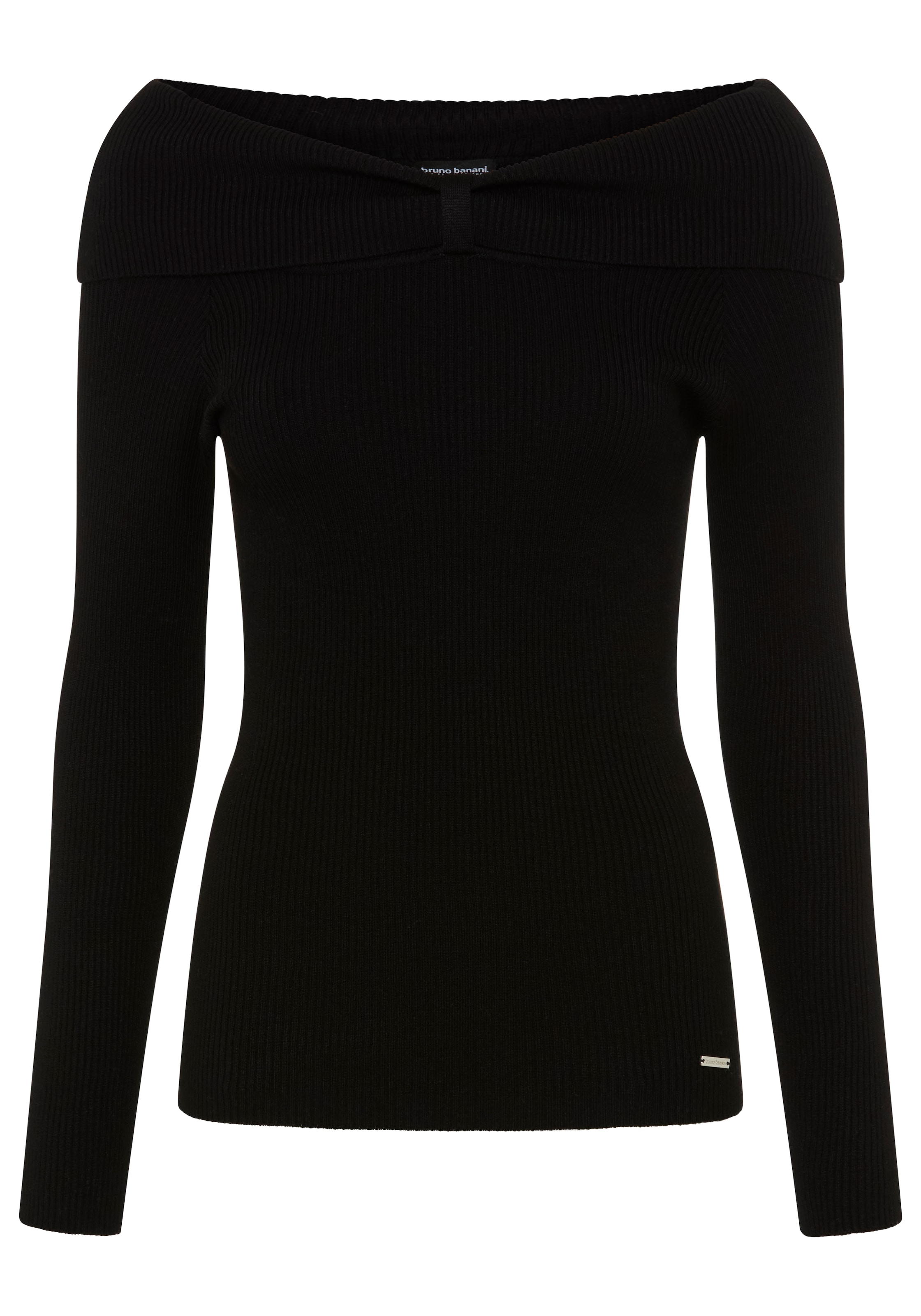 Bruno Banani LM Pullover in Schwarz: Vorderseite
