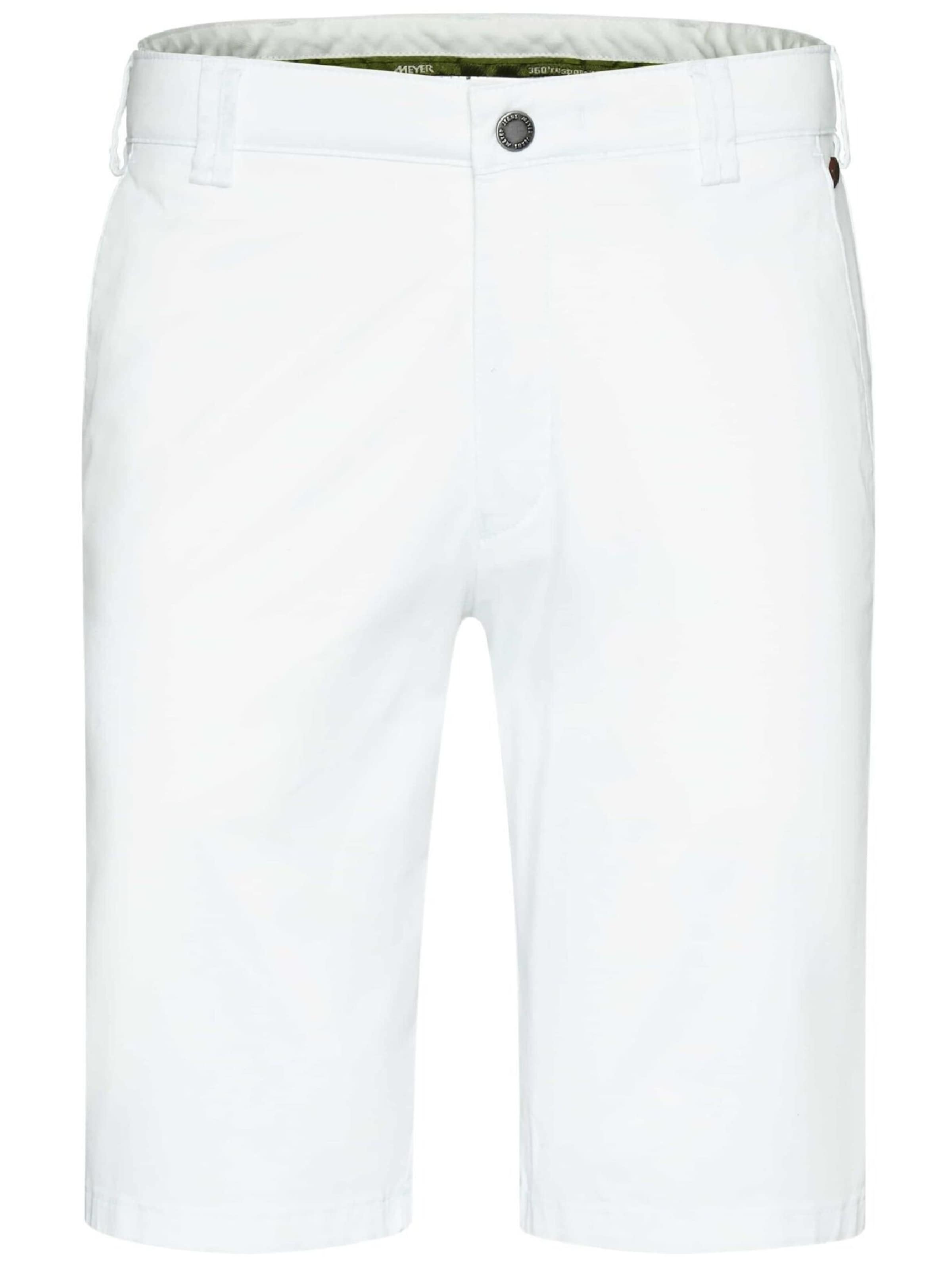 Regular Pantalon chino 'Palma' MEYER en blanc : devant