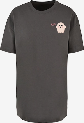 Merchcode T-Shirt 'Halloween - Boo Ghost' in Schwarz: Vorderseite