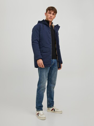 JACK & JONES Winterparka in Blauw