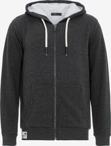 Redbridge Zip-Up Hoodie 'Birkenhead' in Grey: front