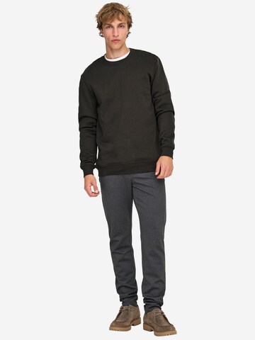 Only & Sons Sweatshirt 'Connor' in Brown