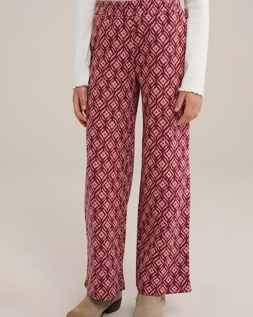 Wide leg Pantaloni de la WE Fashion pe roșu: față