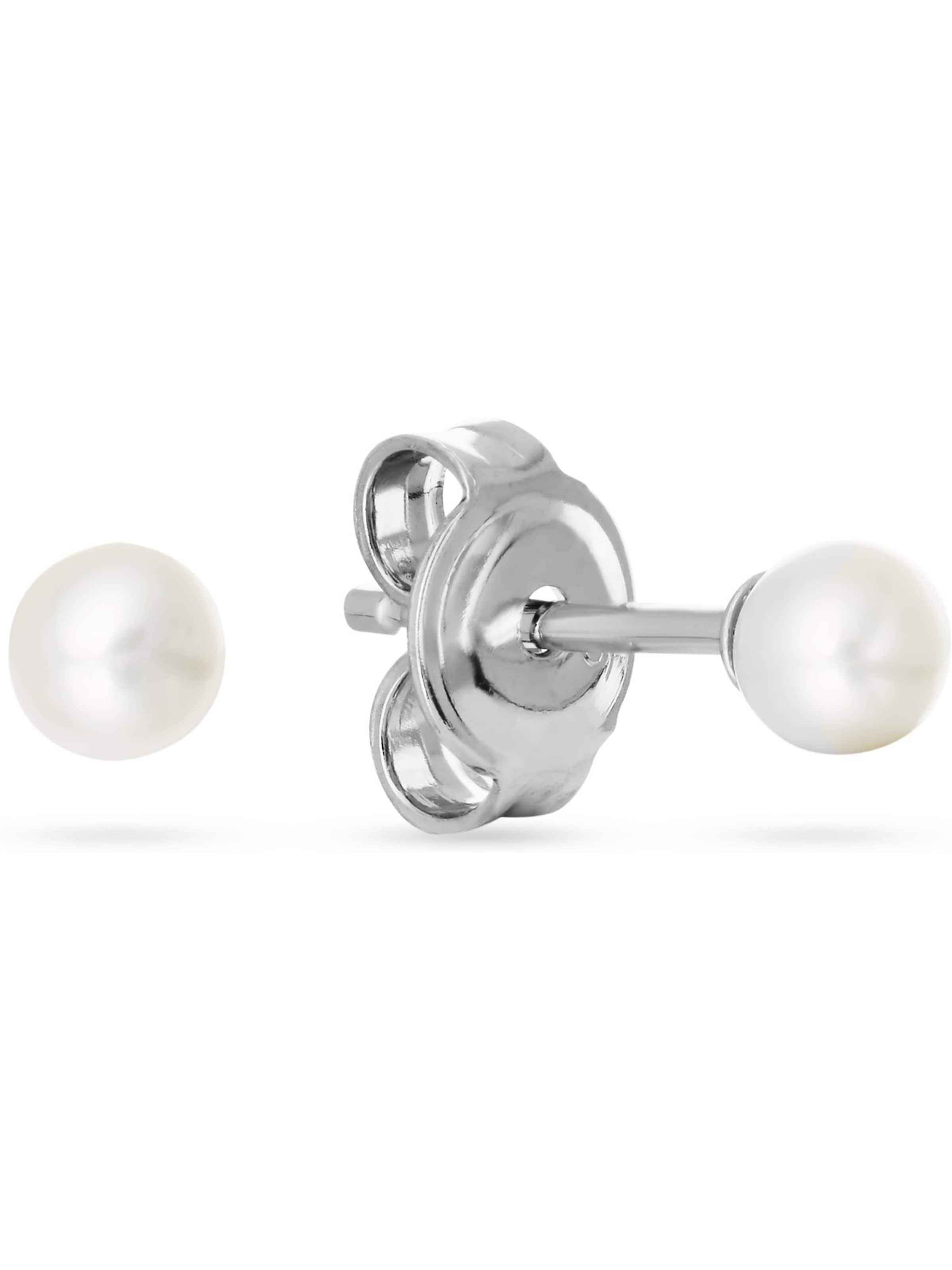 CHRIST Earrings in White: front