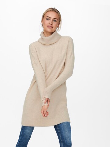 ONLY Strikkjole 'Jana' i beige: forside