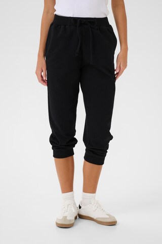 Kaffe Tapered Trousers 'Anne' in Black: front