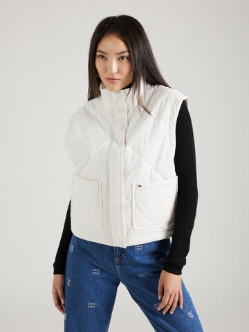 Gilet 'DIAMOND' di Tommy Jeans in bianco: frontale