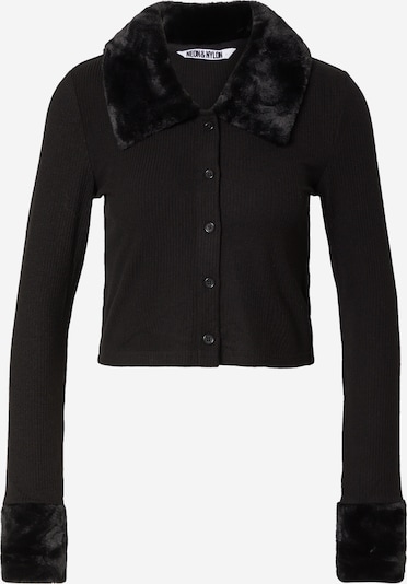 NEON & NYLON Knit cardigan 'TAI' in Black, Item view