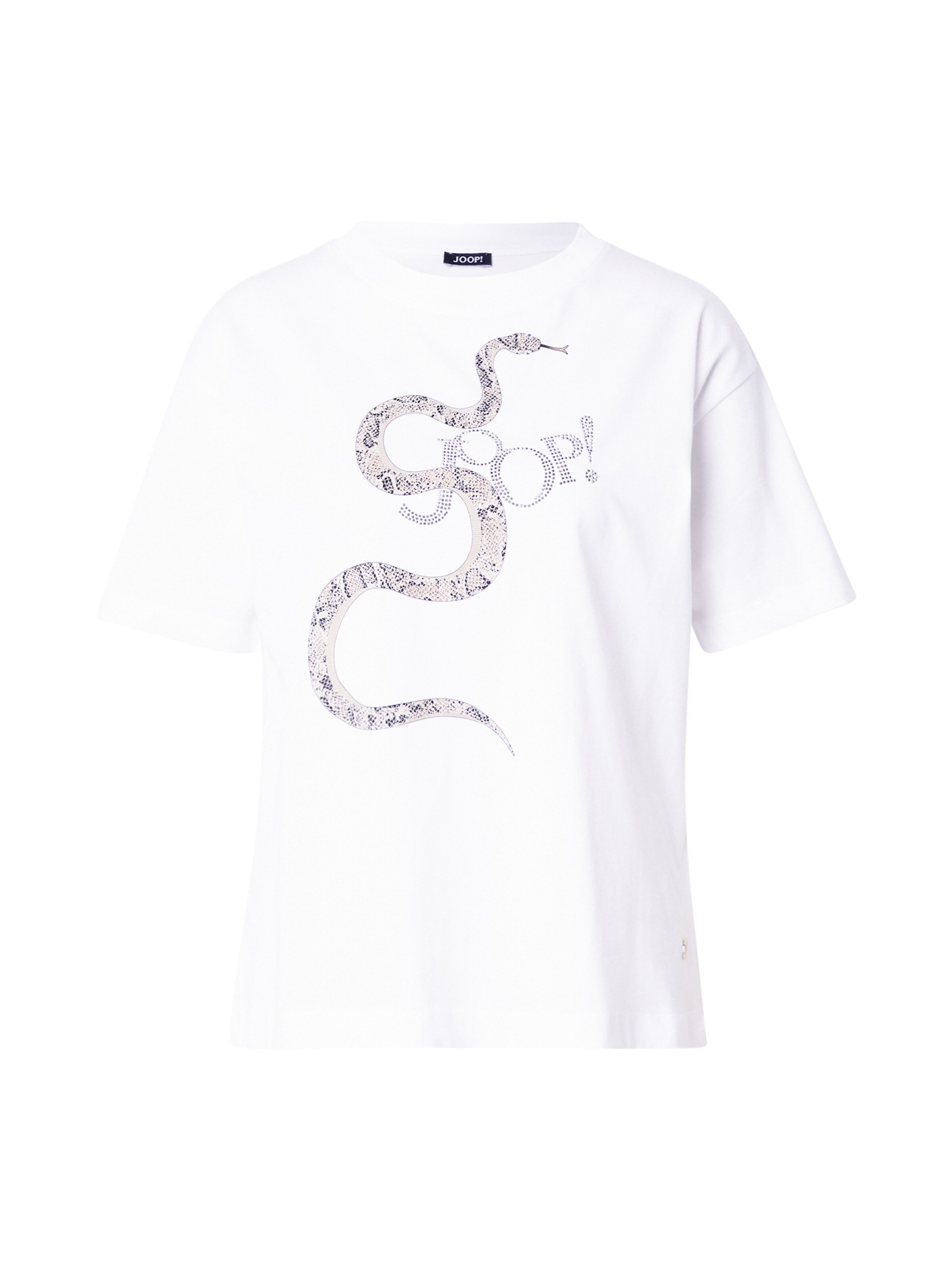 JOOP! Μπλουζάκι 'Takita' σε λευκό: μπροστά