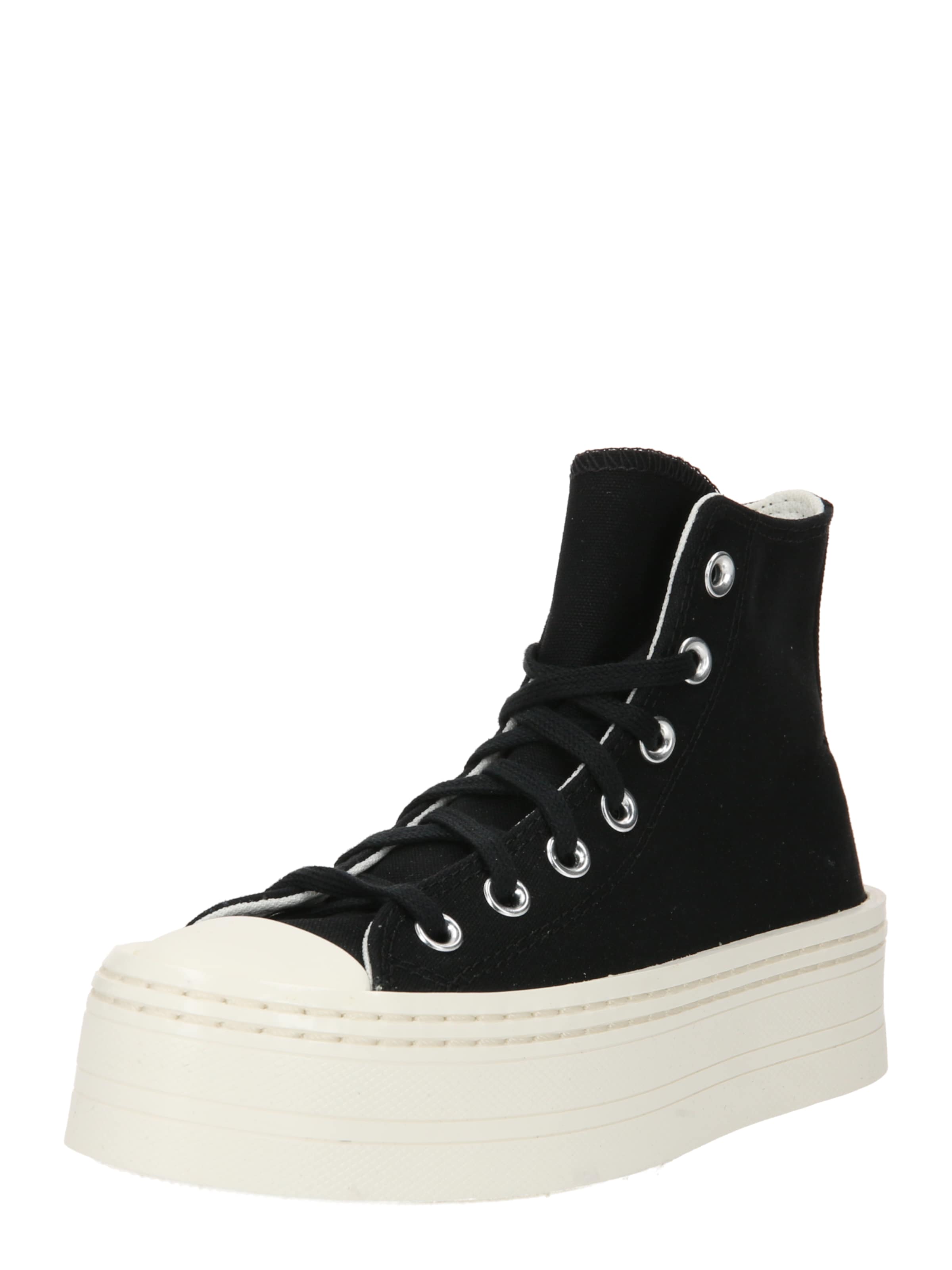 CONVERSE Kotníkové tenisky 'CHUCK TAYLOR ALL STAR MODERN LIFT HI CANVAS' – černá: přední strana