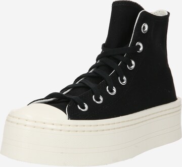 Sneaker înalt 'CHUCK TAYLOR ALL STAR MODERN LIFT HI CANVAS' de la CONVERSE pe negru: față