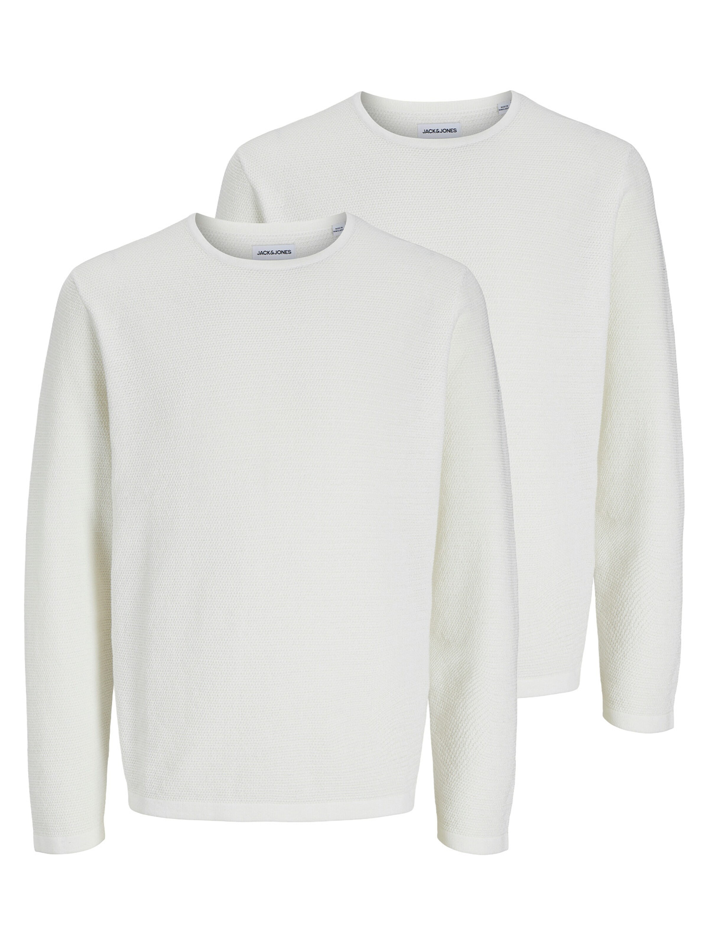JACK & JONES Sweater 'George' in White: front
