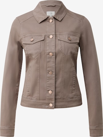 Veste mi-saison QS en marron : devant