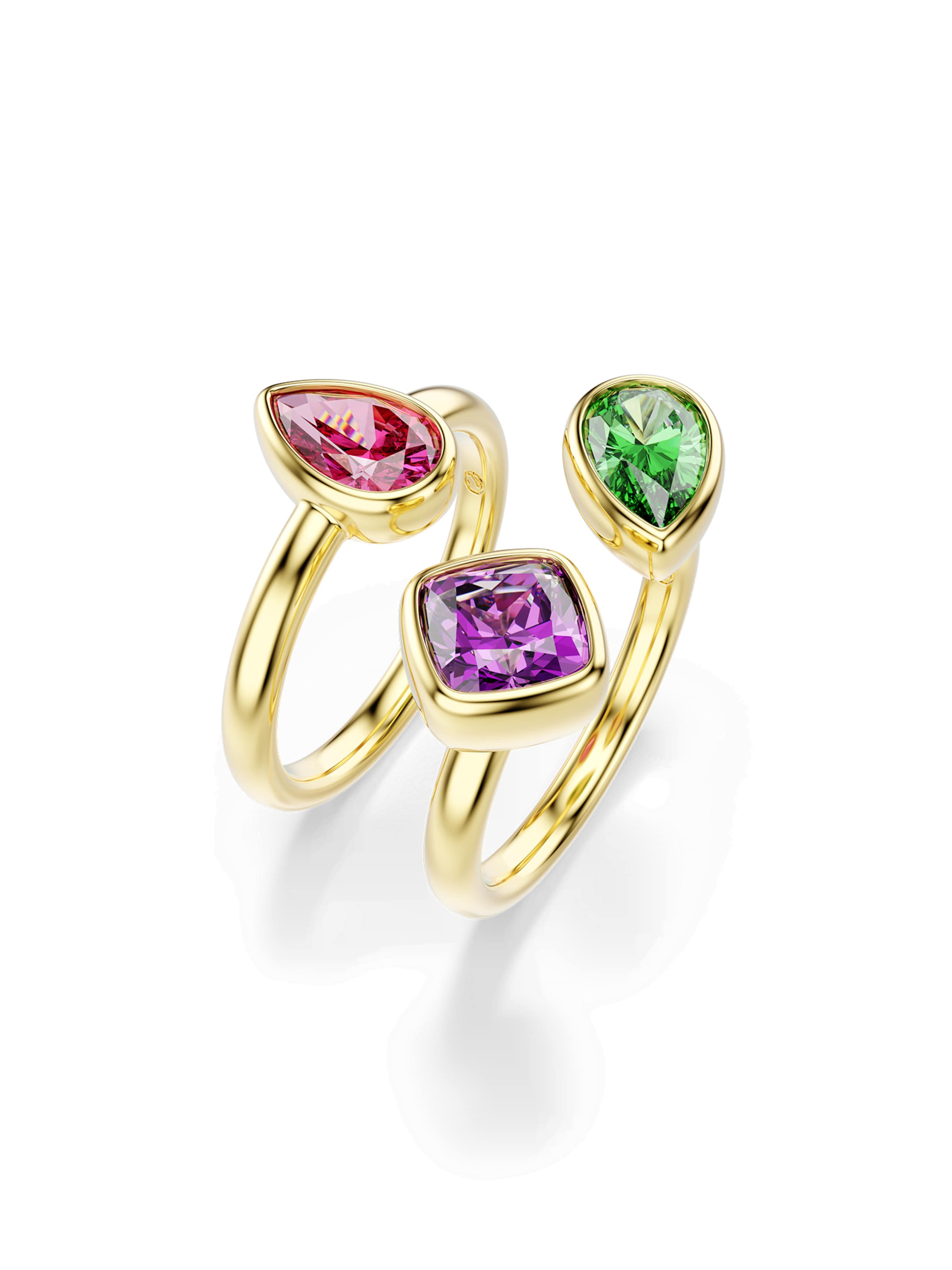Swarovski Prstan 'IMBER' | zlata barva: sprednja stran