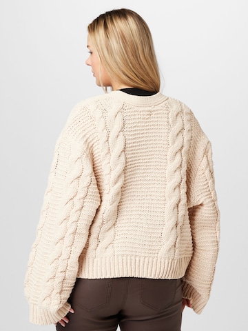 Cotton On Curve Knit Cardigan in White