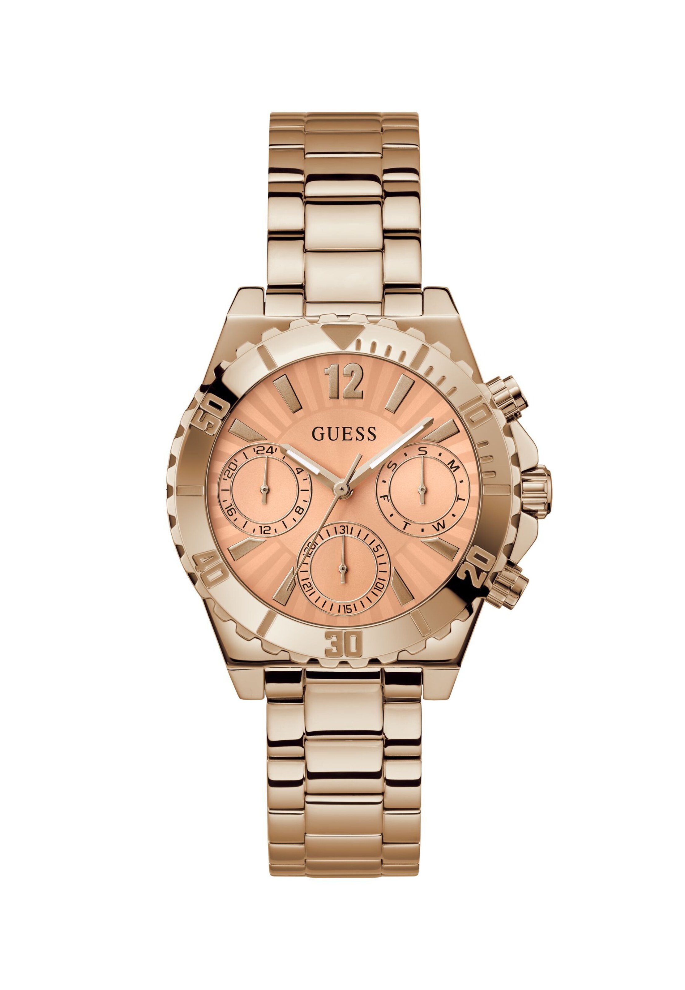 GUESS Analoog horloge 'Phoebe' in Goud