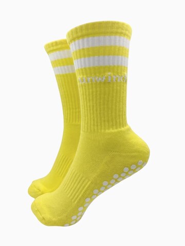 unwind. Athletic Socks 'The Stripe Sock' in Yellow