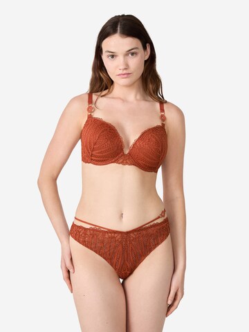 ETAM T-Shirt BH 'Gamme' in Braun: Vorderseite