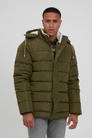 BLEND Winter jacket in Green: front