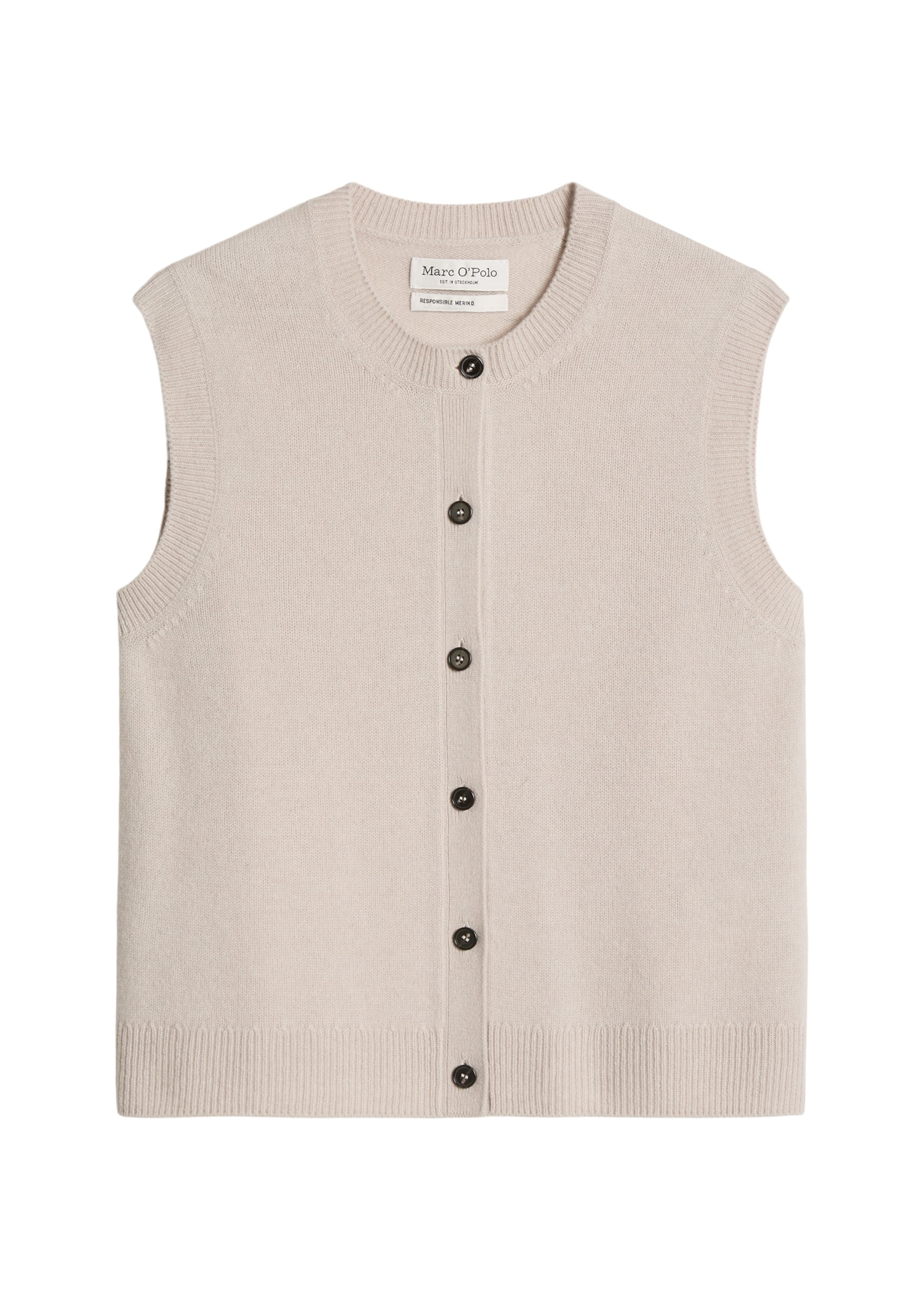 Marc O'Polo Strickjacke in Grau: Vorderseite