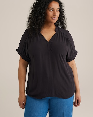 Camicia da donna di WE Fashion in nero: frontale