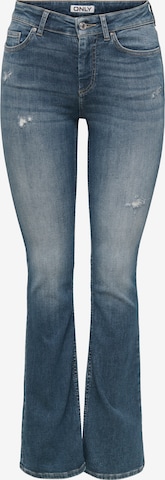 Only Tall Rozkloszowany krój Jeansy 'ONLBLUSH' w kolorze niebieski: przód